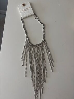 Altar'd State Silver Cascading Fringe Necklace